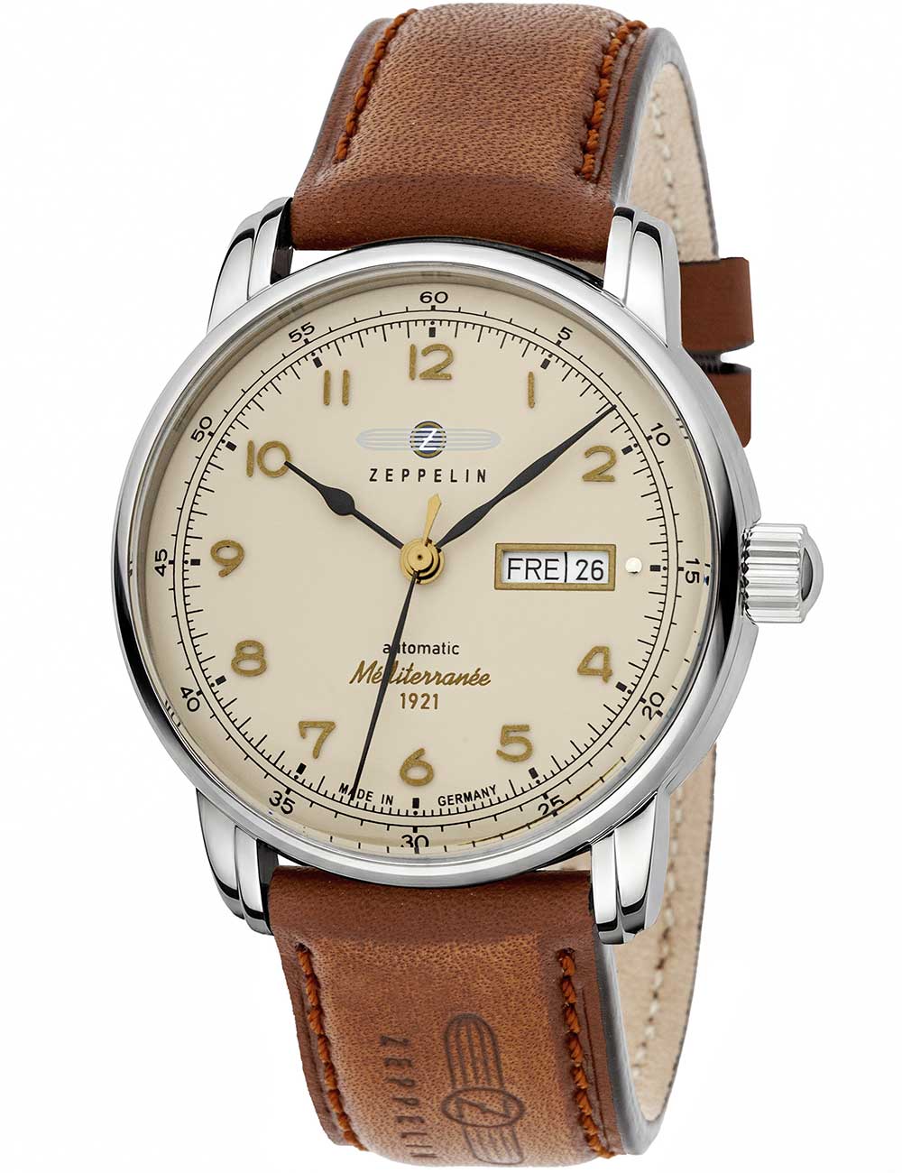 Zeppelin 96645 Méditerranée Day-Date Automatic 40mm 5ATM