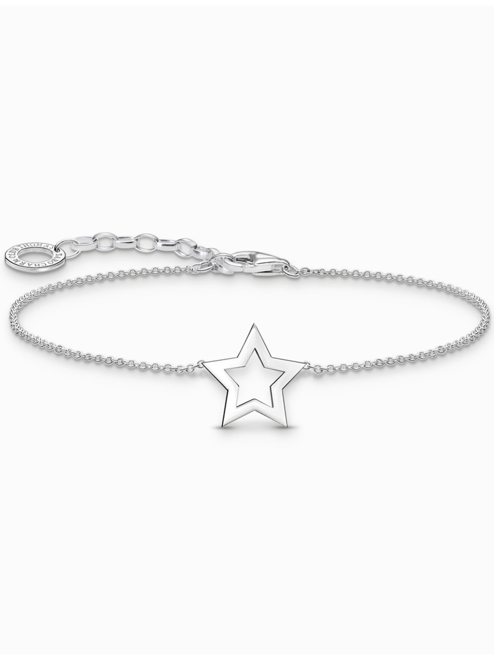 Thomas Sabo A2162-001-21-L19V Silver náramek s hvězdou pendant