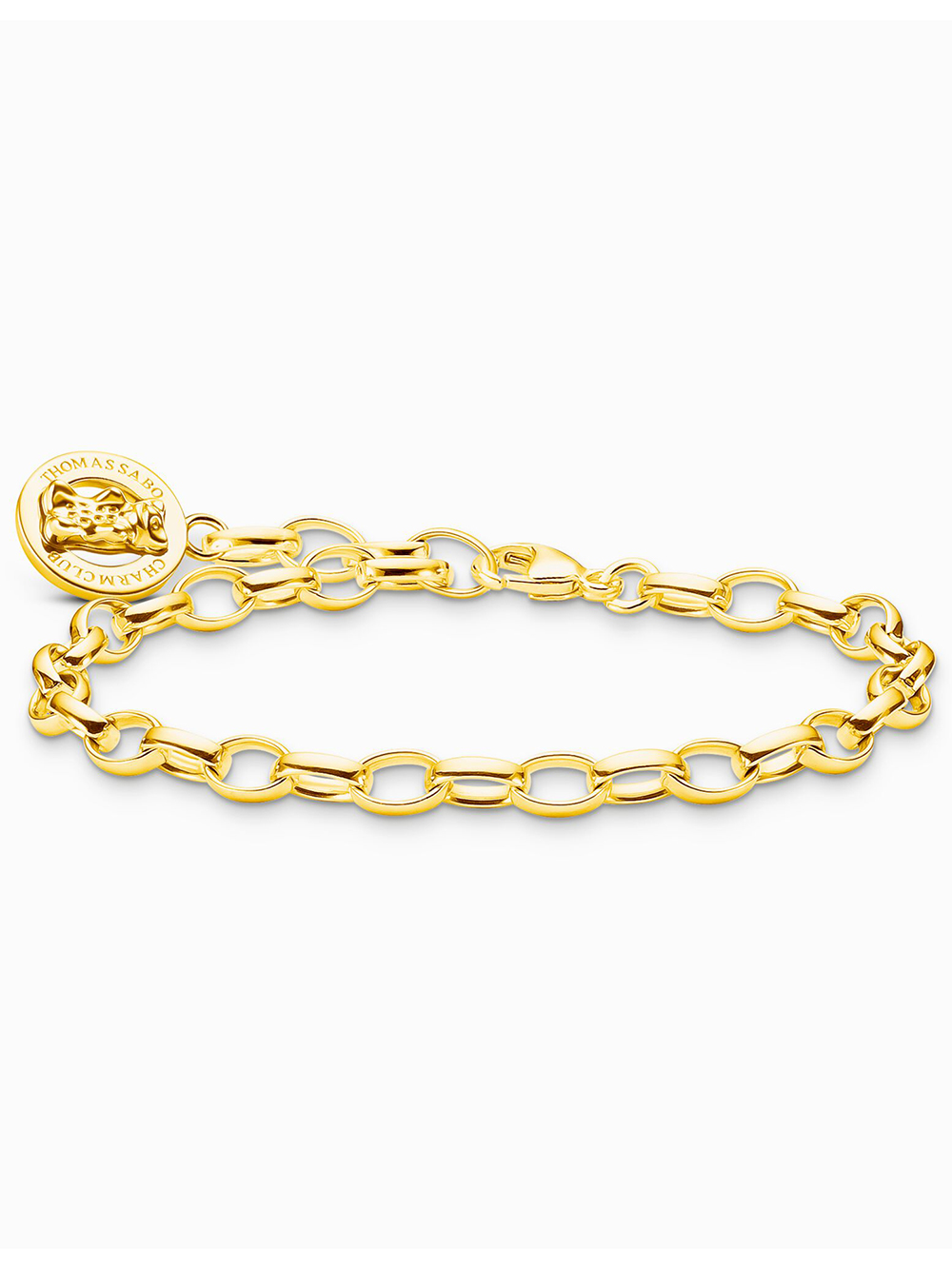 Thomas Sabo X0291-413-39-L17 Silver náramek náramek with Goldbears logo ring