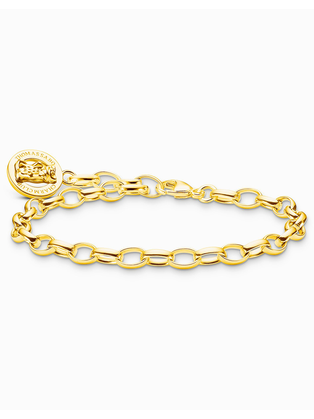Thomas Sabo X0291-413-39-L19 Silver náramek náramek with Goldbears logo ring