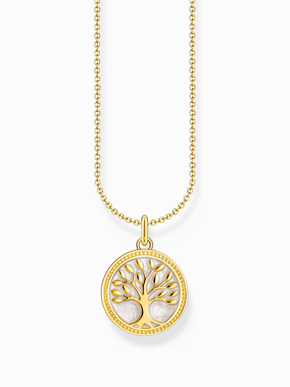 Thomas Sabo KE2220-427-39-L45V Gold-plated necklace with tree of love pendant