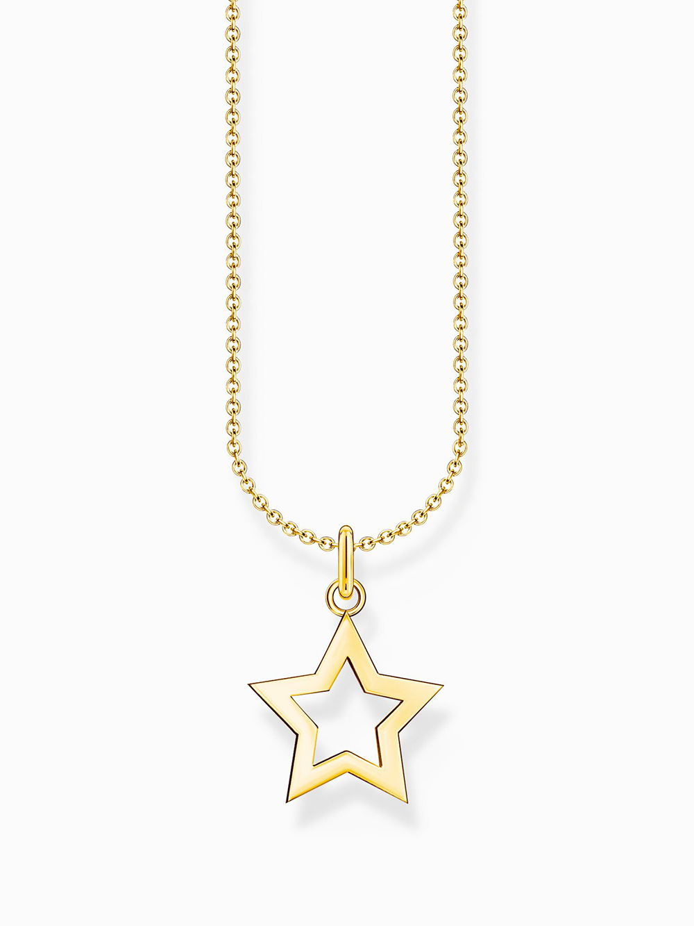 Thomas Sabo KE2222-413-39-L45V Gold-plated chain with star pendant