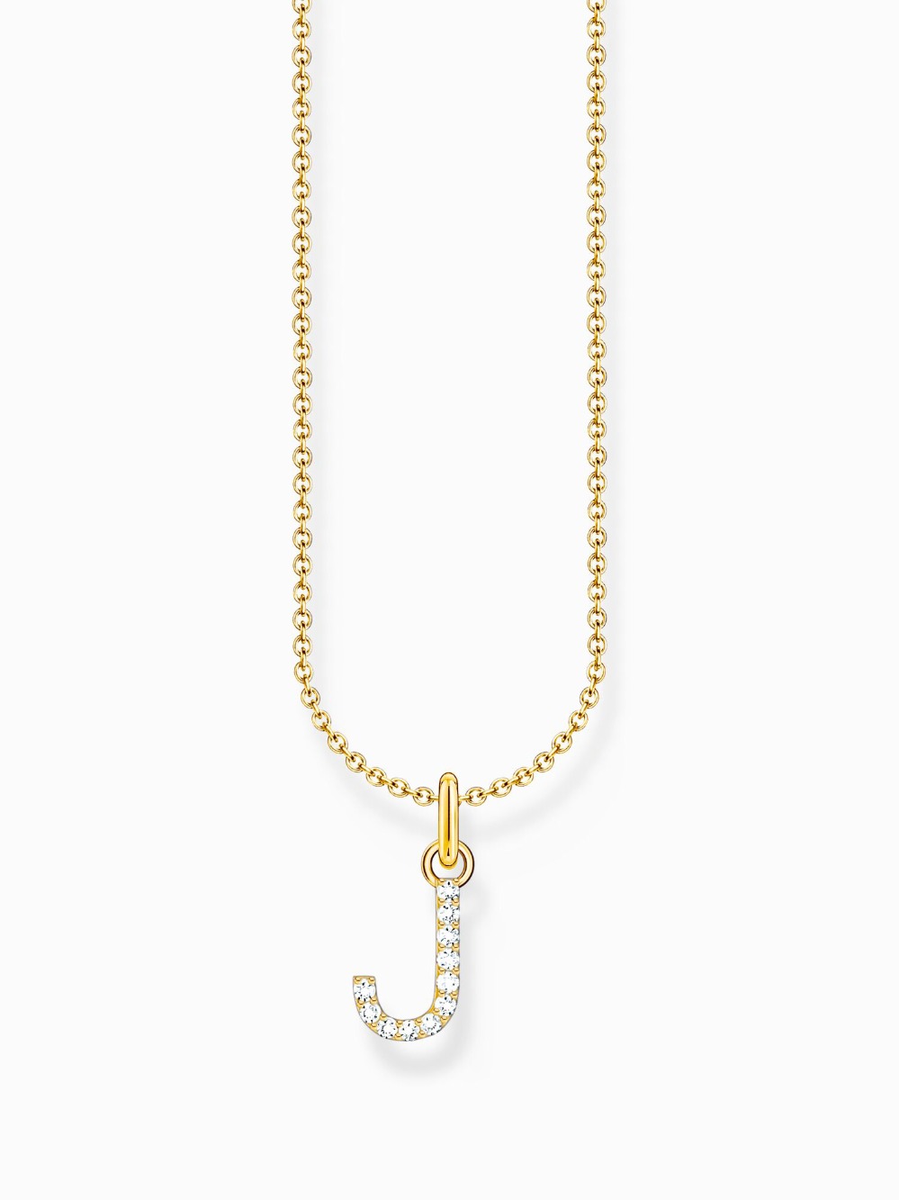 Thomas Sabo KE2249-414-14-L45V Gold-plated necklace letter J