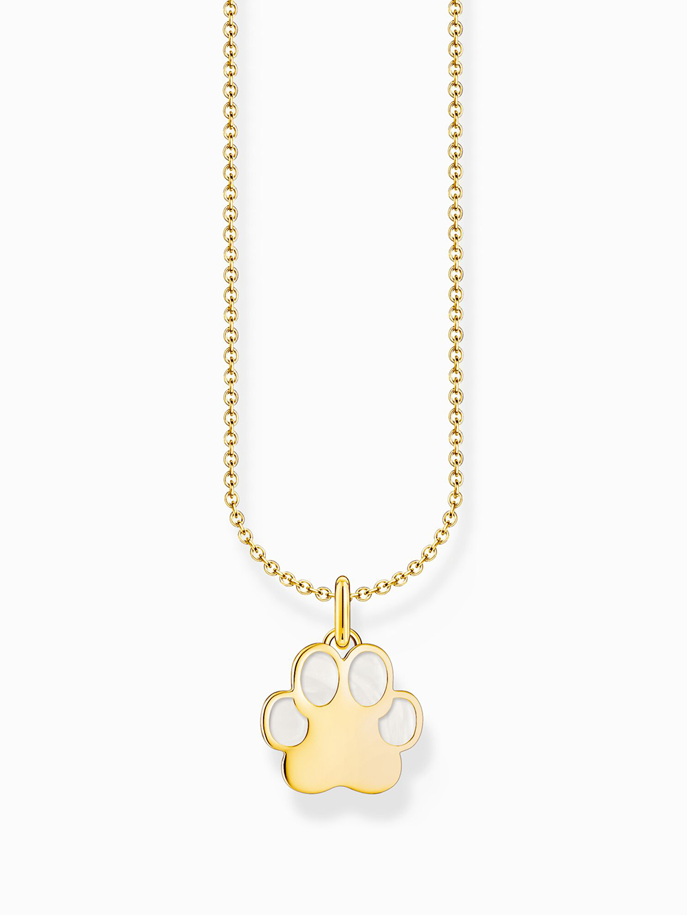 Thomas Sabo KE2266-427-14-L45V Gold-plated chain with paw pendant