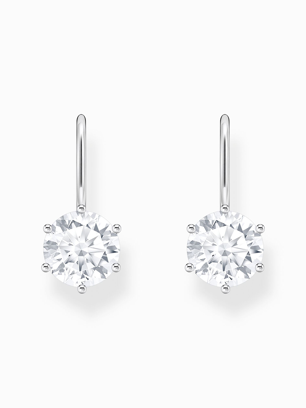Thomas Sabo H2287-051-14 Silver dangle earrings with white cubic zirconia