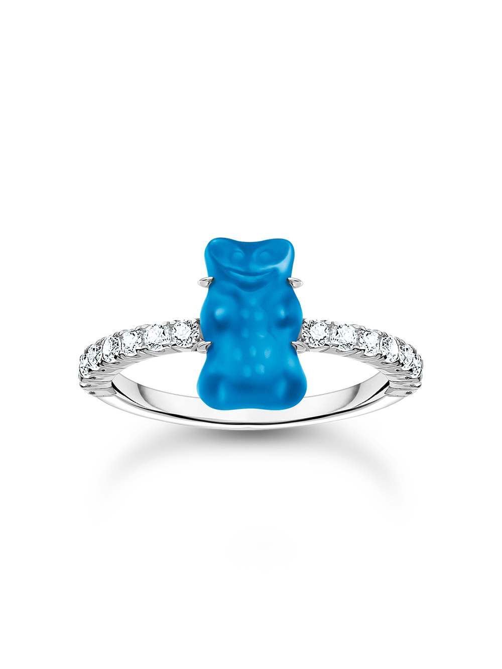 Thomas Sabo TR2459-052-1-54 Silver prstýnek with blue Goldbears