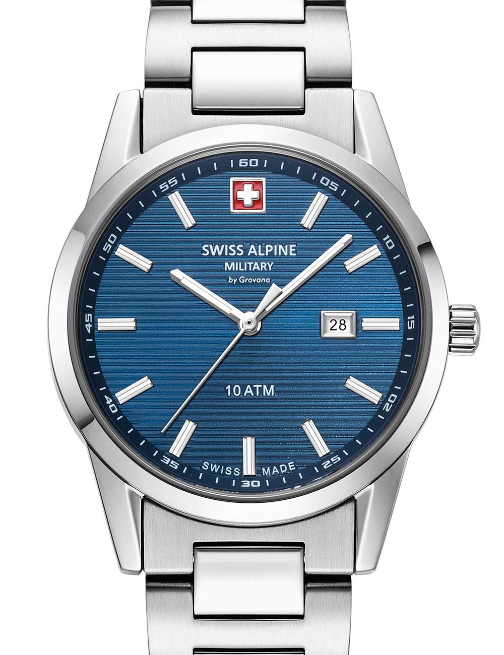 Swiss Alpine Military 7767.1135 Argos silver blue 34mm 10ATM