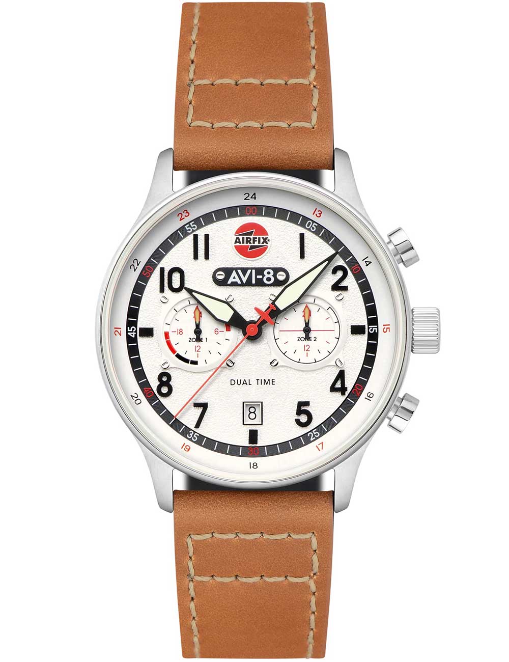 AVI-8 AV-4088-06 Hawker Hurricane Dual-Time Chronograph 43mm 5ATM