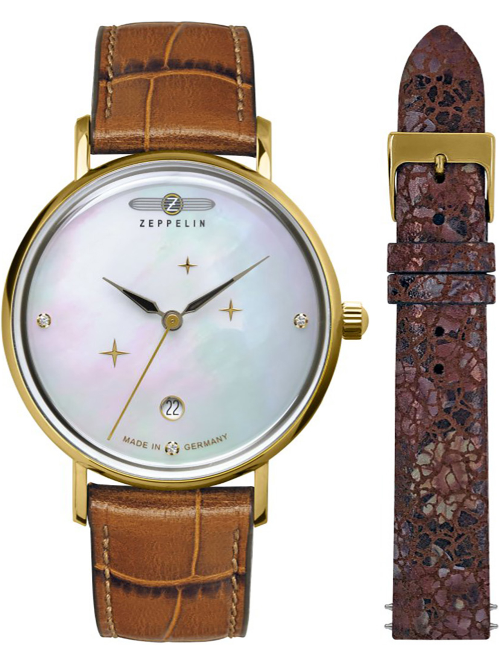 Zeppelin 71315 Luna Set 36mm 5ATM