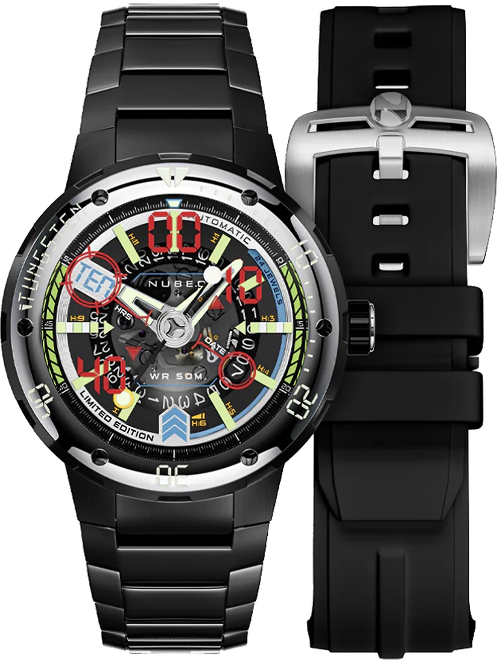 Nubeo NB-6090-22 Mariner 9 Automatic Limited Edition 50mm 5ATM