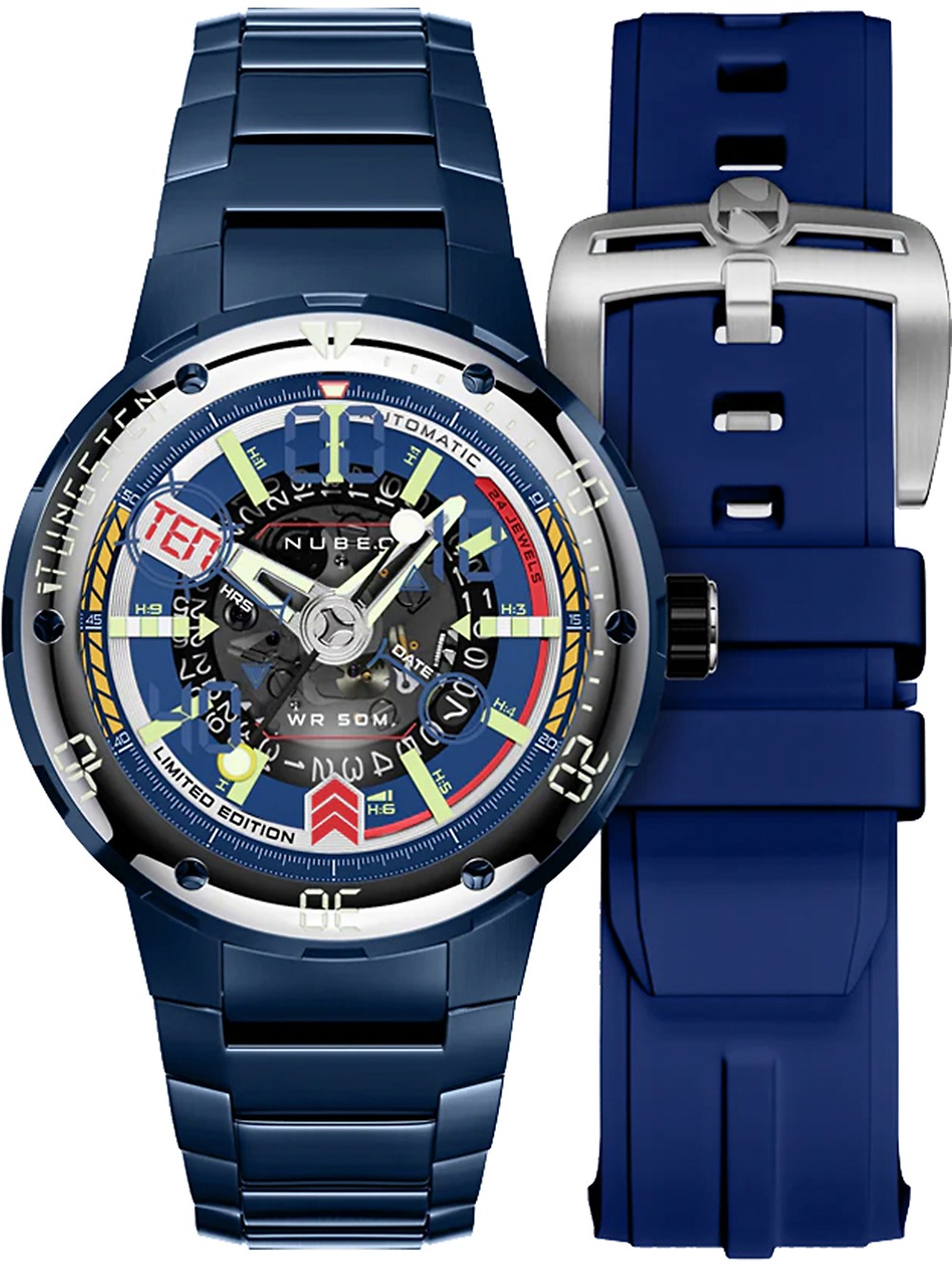 Nubeo NB-6090-33 Mariner 9 Automatic Limited Edition 50mm 5ATM