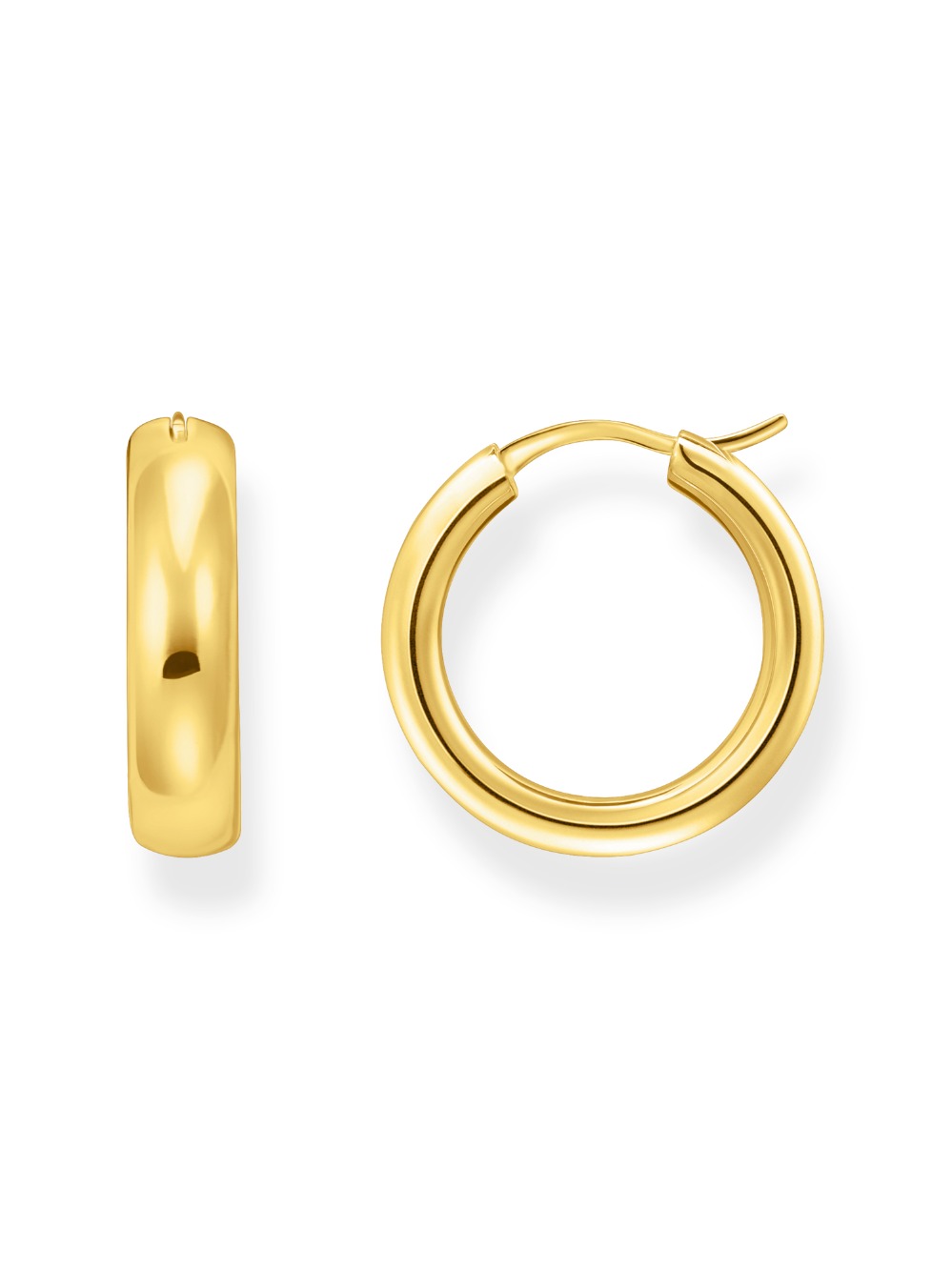 Thomas Sabo CR746-413-39 Bold - Gold-plated Hoop Earrings 19,5 mm