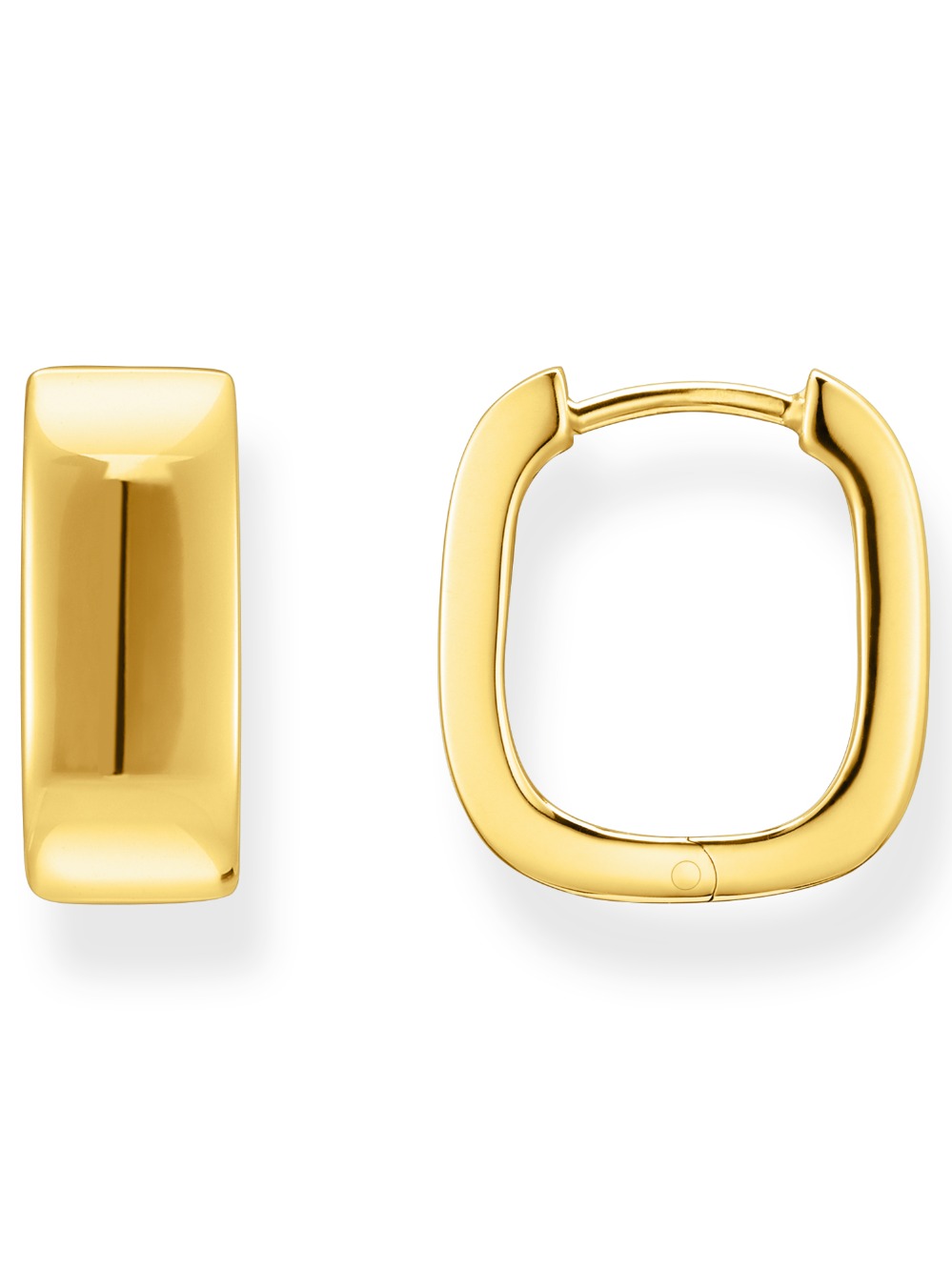Thomas Sabo CR744-413-39 Bold - Gold-plated Square Hoop Earrings 16,5 mm