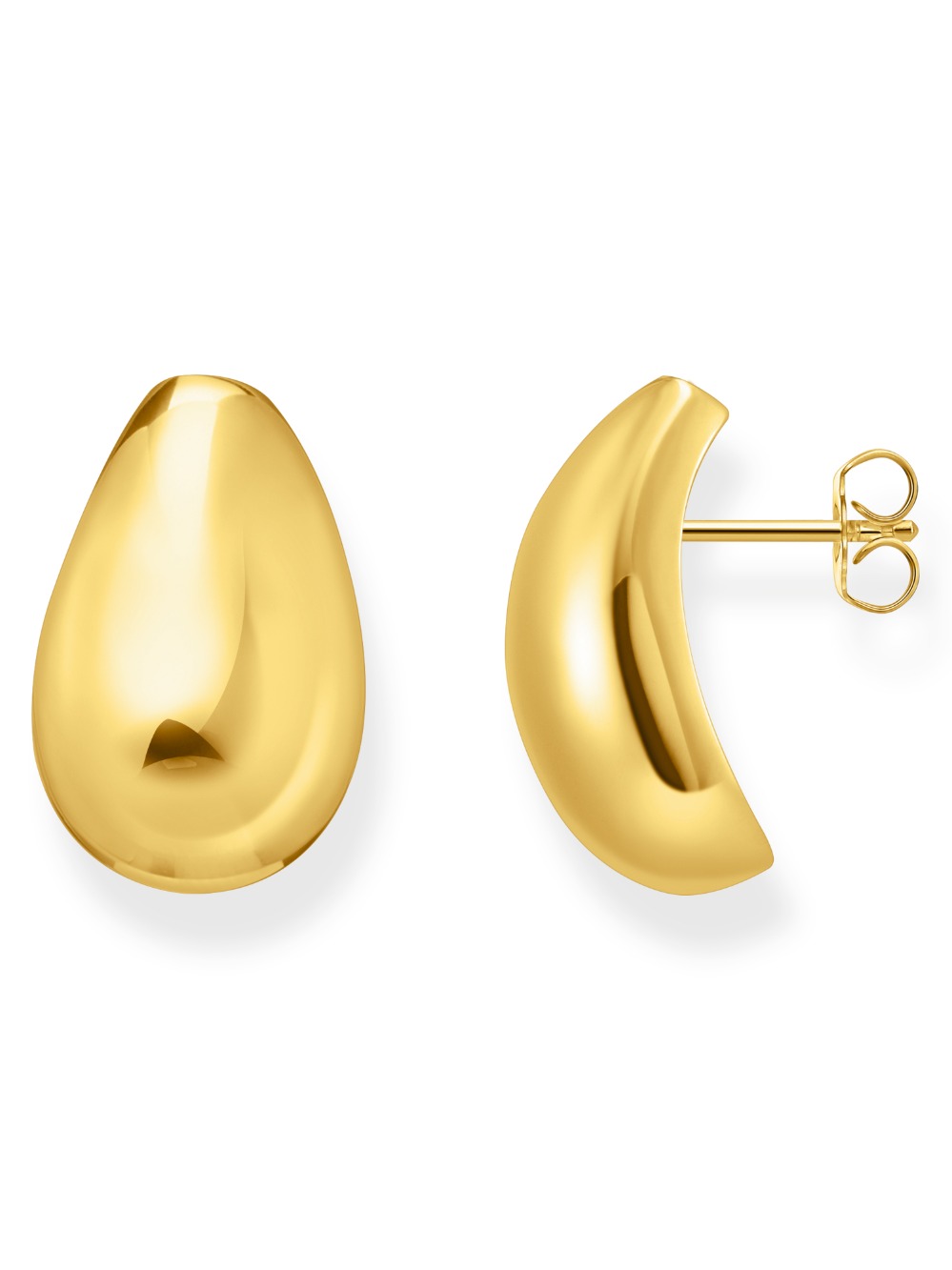 Thomas Sabo H2308-413-39 Bold - Gold-plated Teardrop Ear Studs 21,5 mm