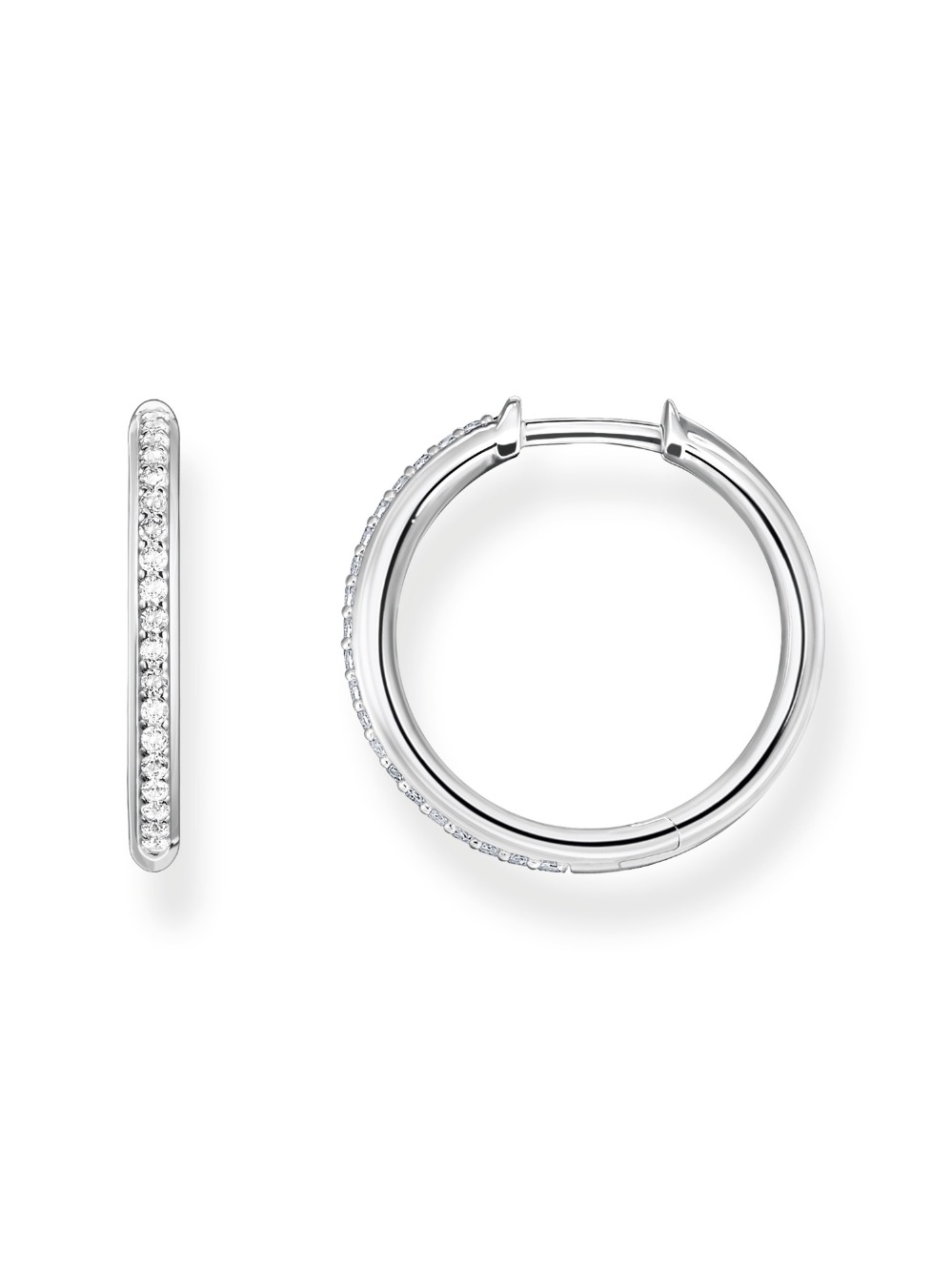 Thomas Sabo CR673-051-14 Silver náušnice Pavé Silver 20,0 mm