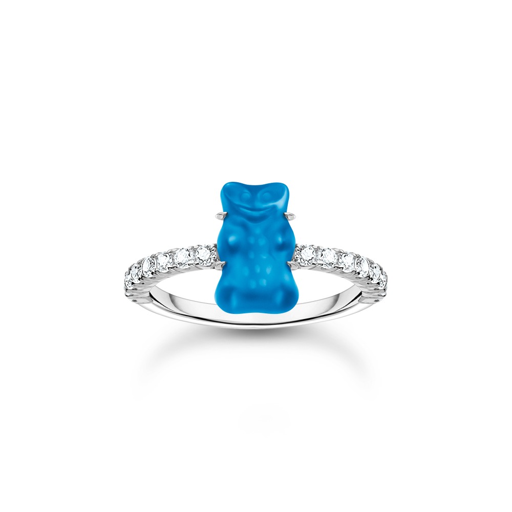 Thomas Sabo TR2459-052-1-52 Silver prstýnek With Pink Gold Bear And Zirconia