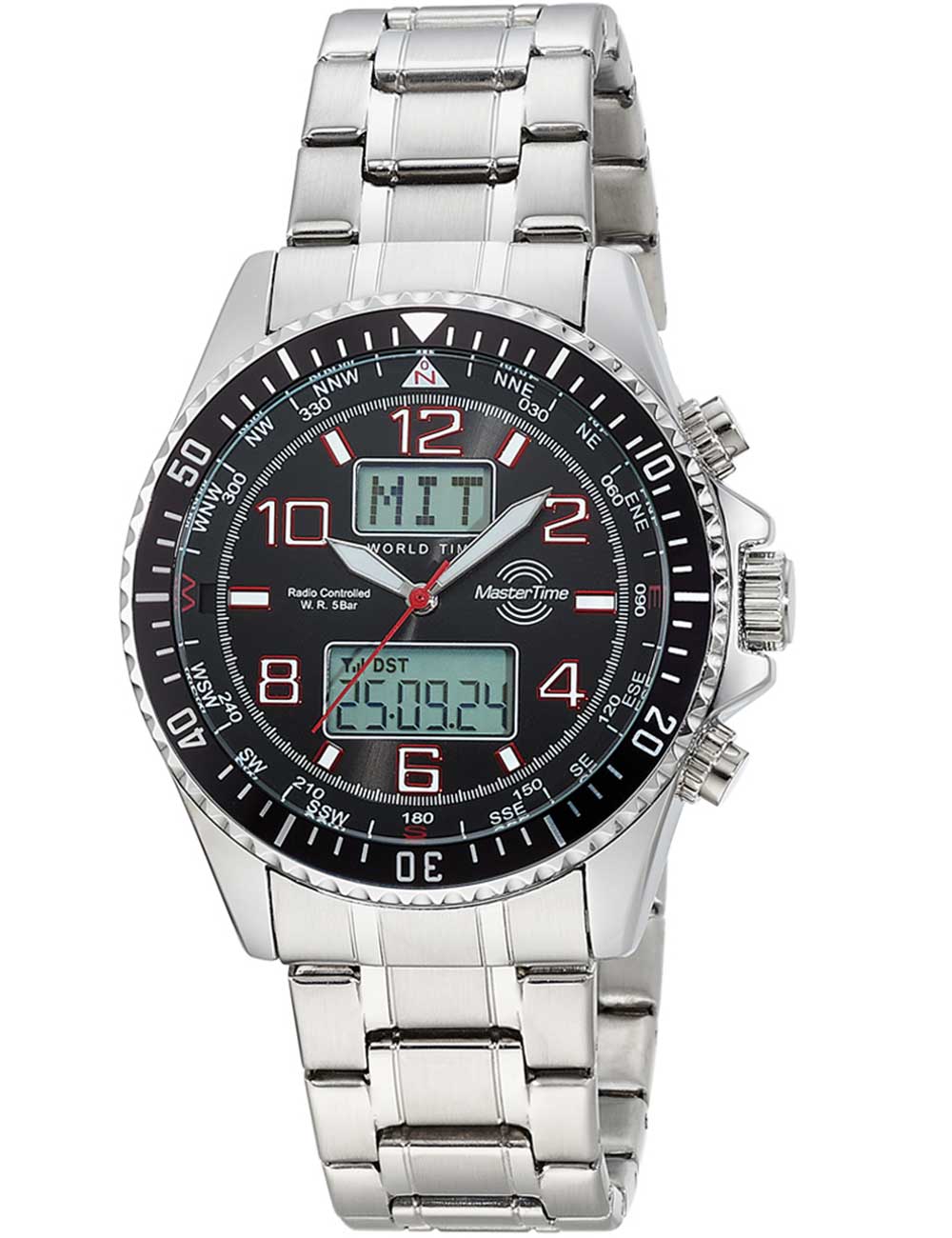 Master Time MTGA-10920-22M Radio World Timer 44mm 5ATM