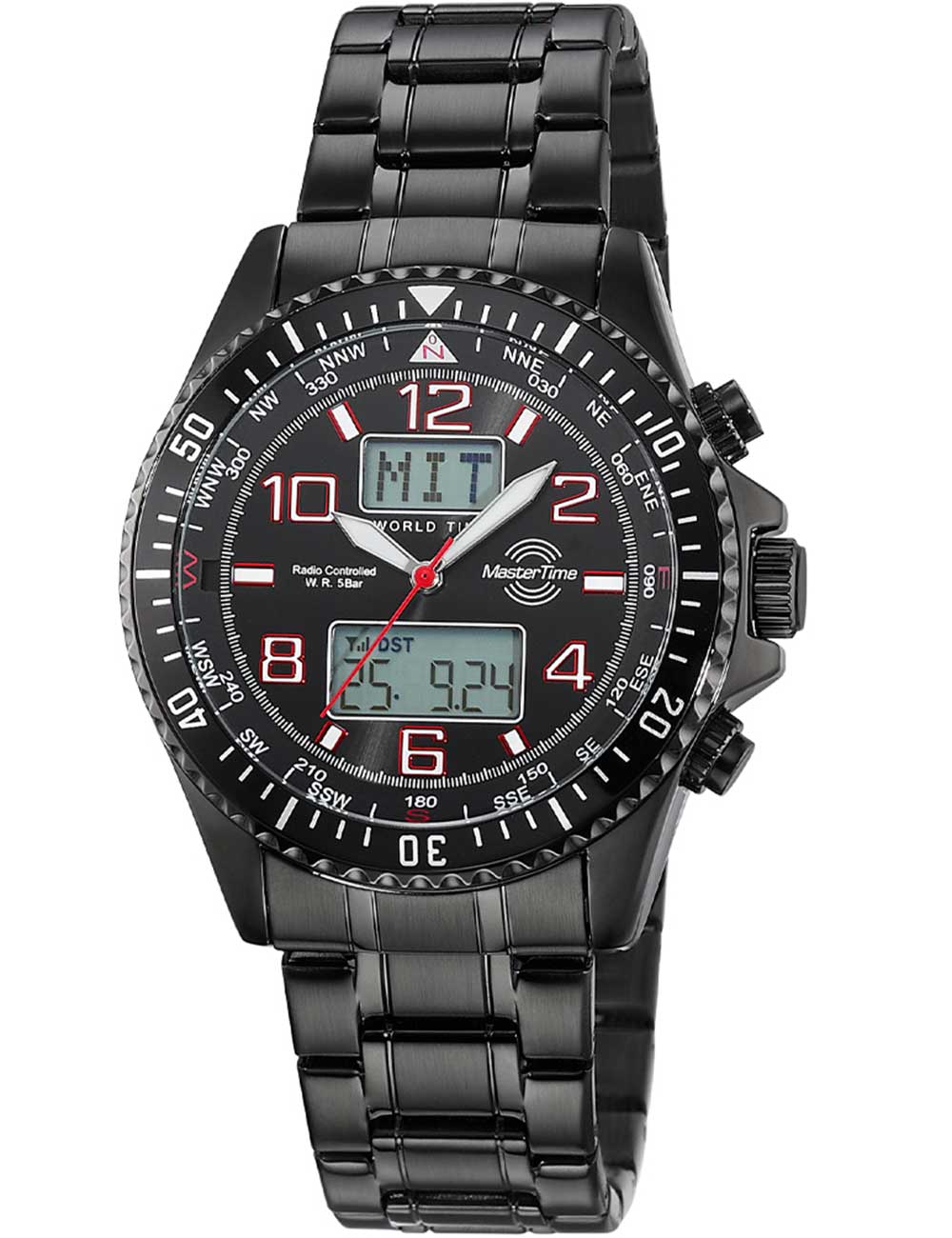 Master Time MTGA-10921-22M Radio World Timer 44mm 5ATM