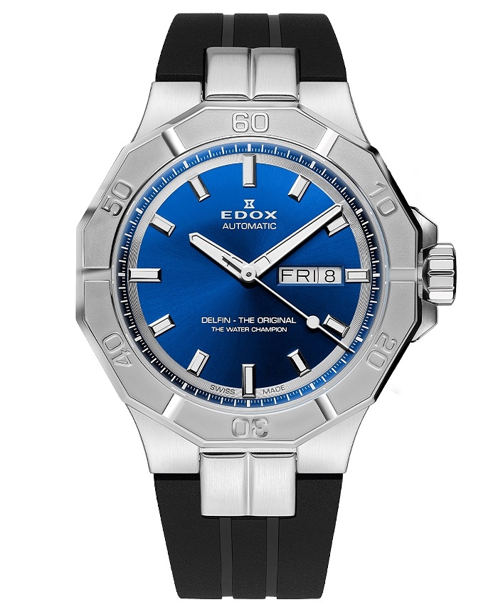 Edox 88008-3CA-BUIN Delfin Automatic Day-Date 43mm 20ATM