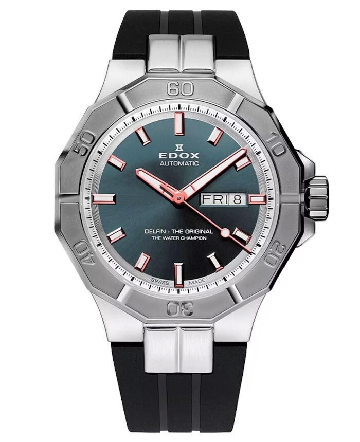 Edox 88008-3GCA-BGO Delfin Automatic Day-Date 43mm 20ATM