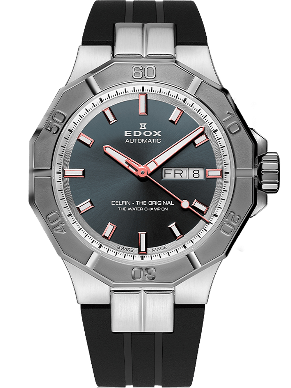 Edox 88008-3GCA-BGO Delfin Automatic Day-Date 43mm 20ATM