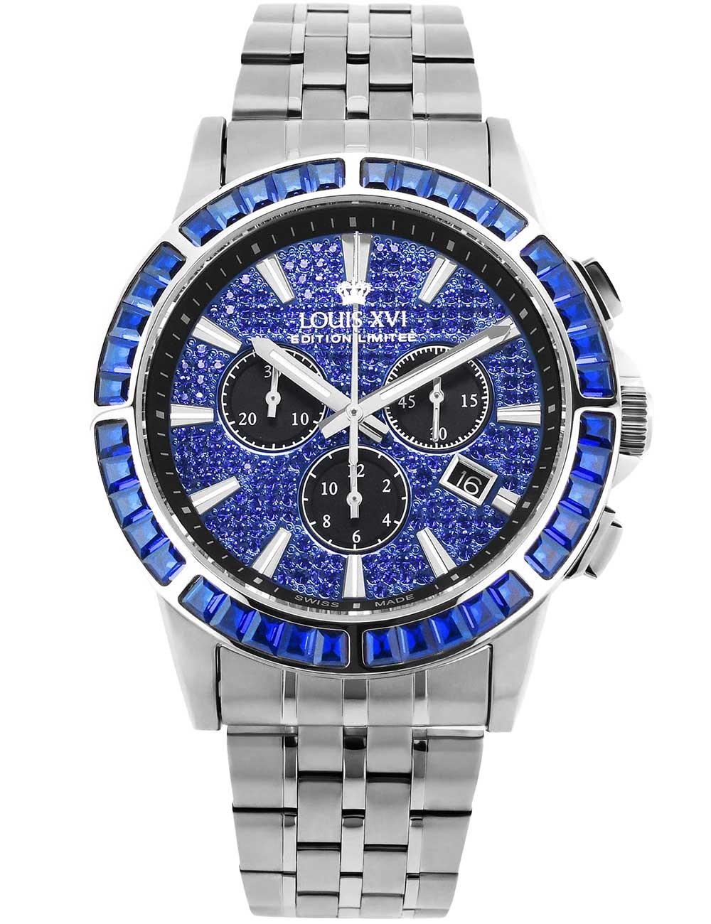 Louis XVI XLXVI1133 Majesté Iced Out Baguette 43mm 5ATM