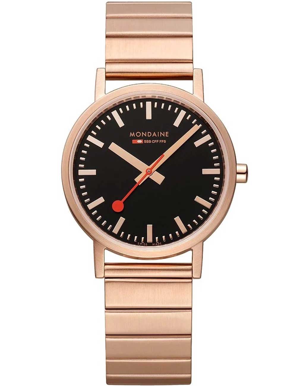 Mondaine A660.30314.16SBR Classic Black And pink 36mm 3ATM