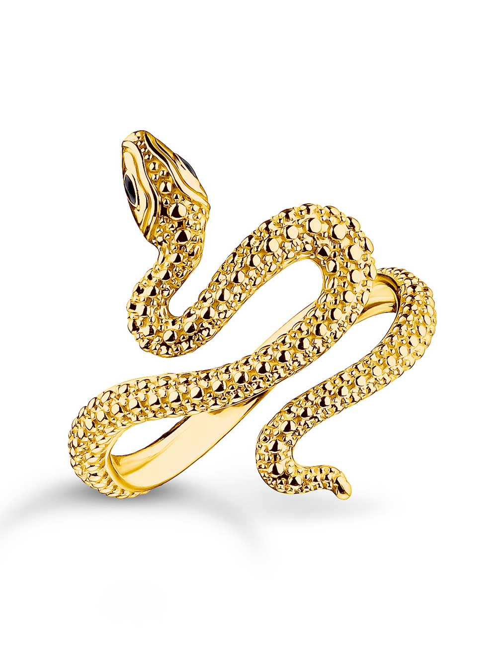 Thomas Sabo TR2483-427-39-56 Gold-plated Snake prstýnek Tempting Romance