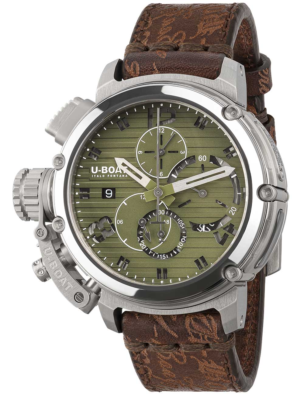 U-Boat 9591 Chimera 46mm Chrono SS Green Automatic 10ATM