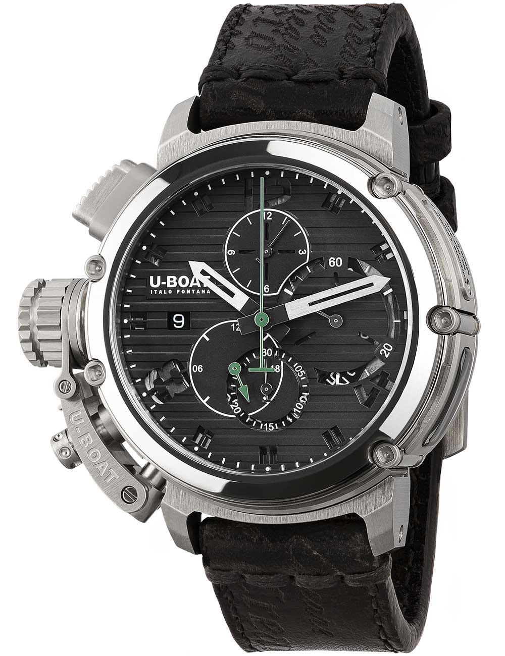 U-Boat 9592 Chimera 46mm Chrono SS Black Automatic 10ATM