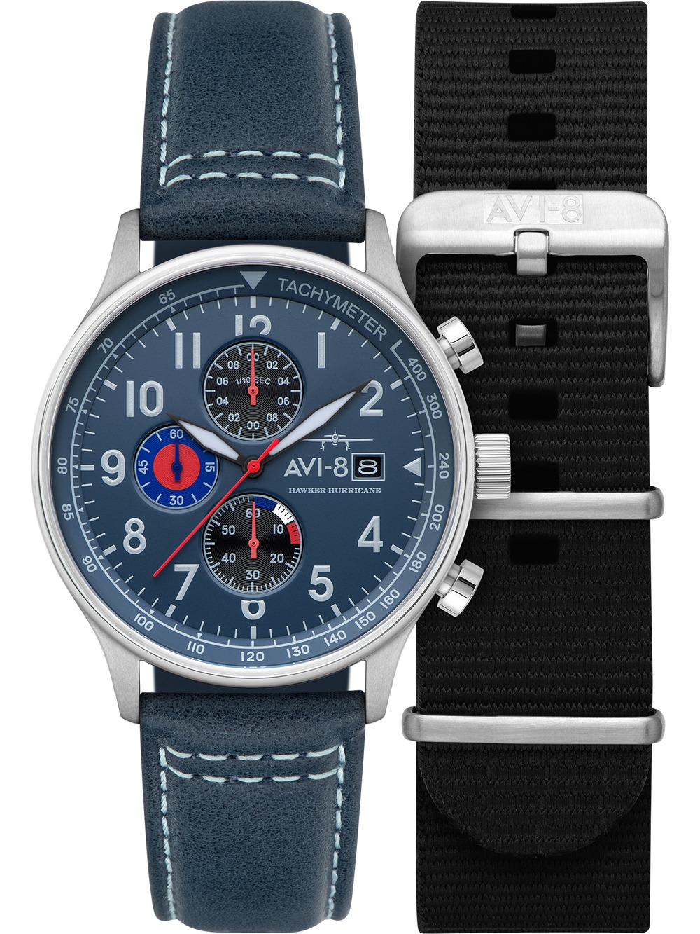 AVI-8 AV-4011-1A Hawker Hurricane Chronograph 43 mm 5ATM