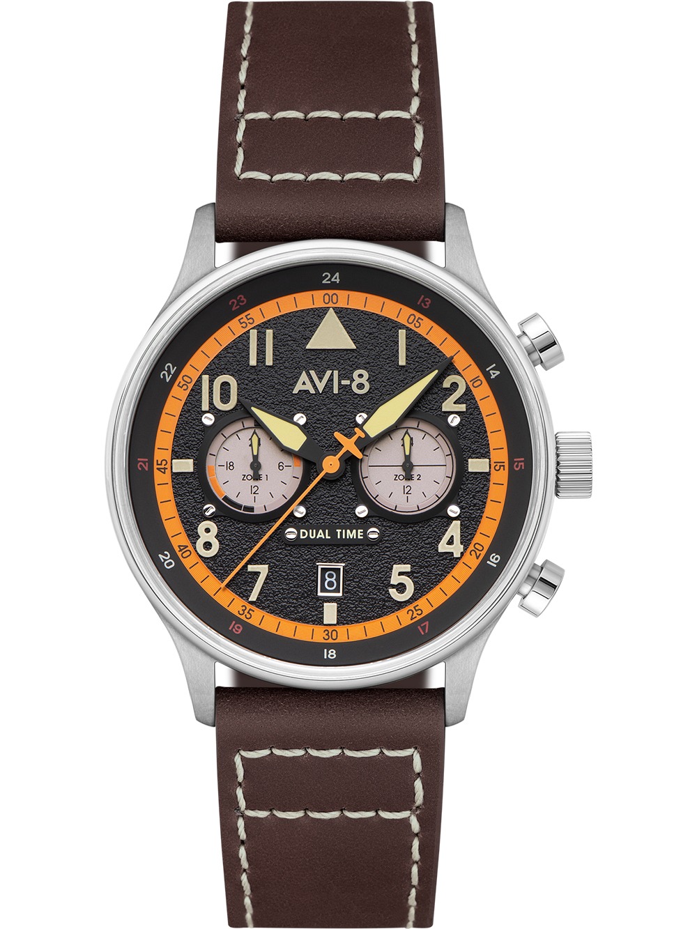 AVI-8 AV-4088-07 Hawker Hurricane Dual-Time 43mm 5ATM