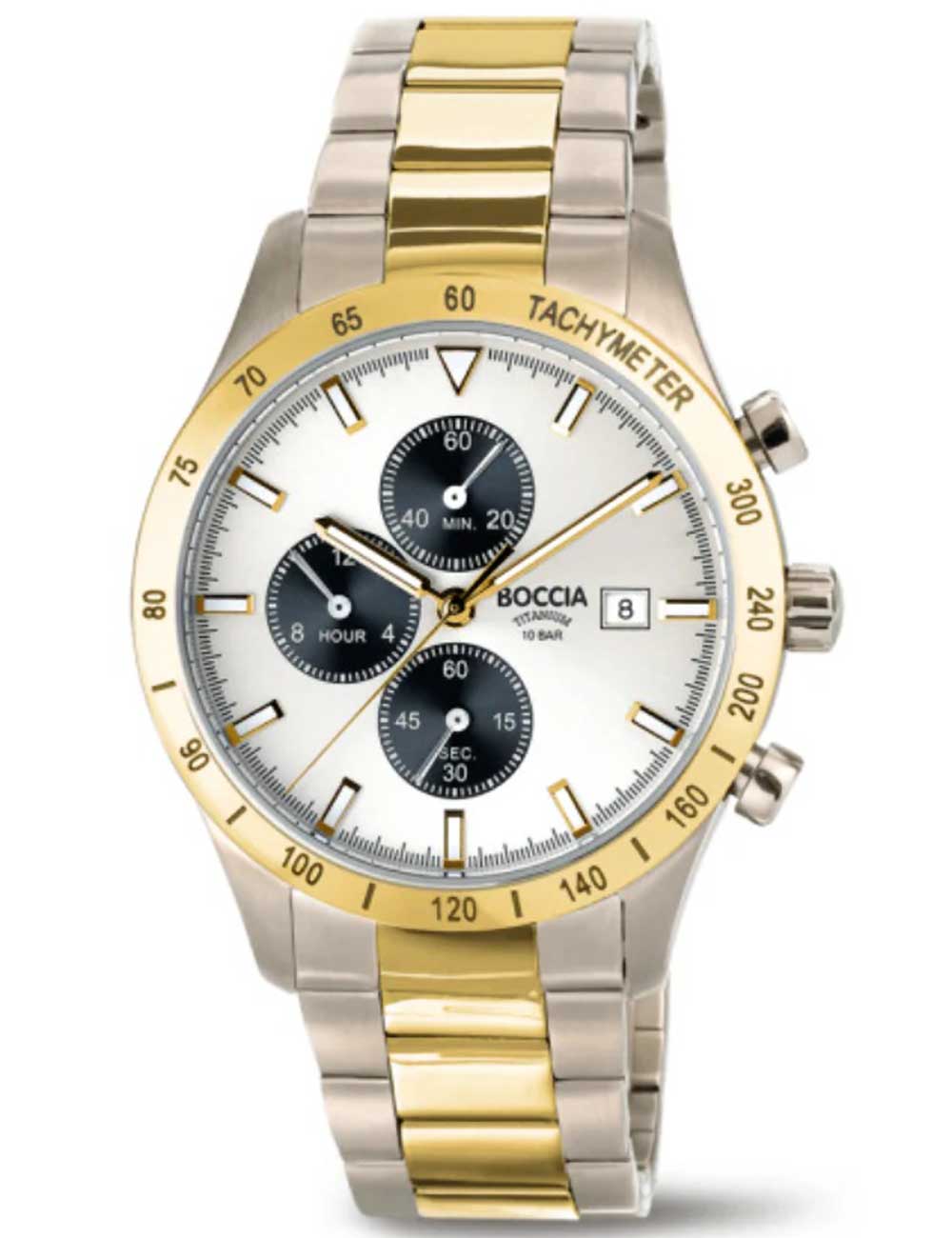 Boccia 3739-04 Titanium Chronograph 40mm 10ATM