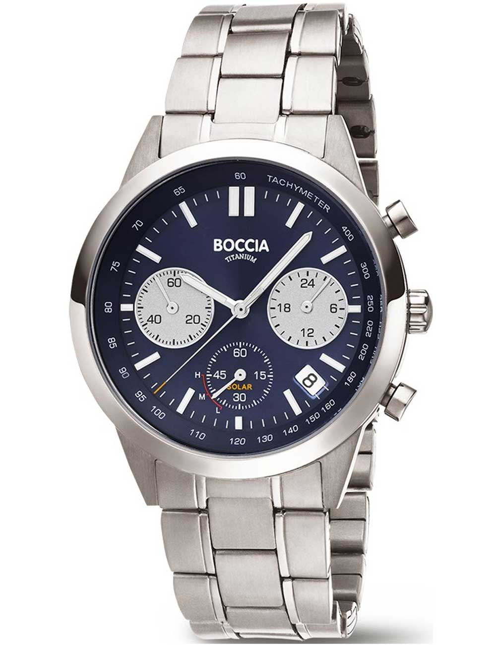 Boccia 3737-02 Titanium Chronograph 41mm 5ATM