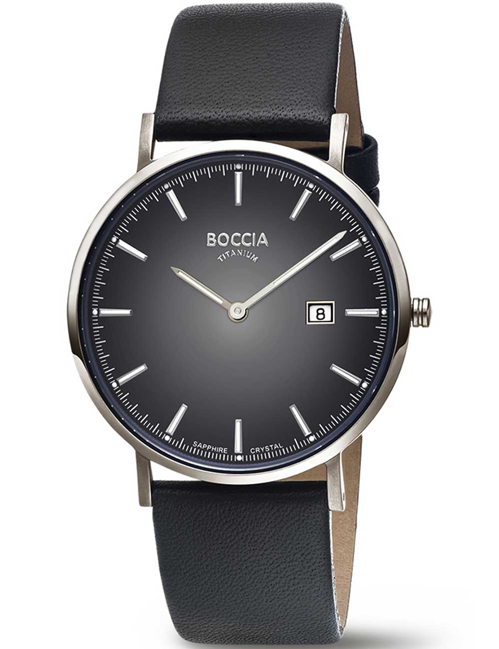 Boccia 3648-04 Titanium Sapphire crystal 39mm 3ATM