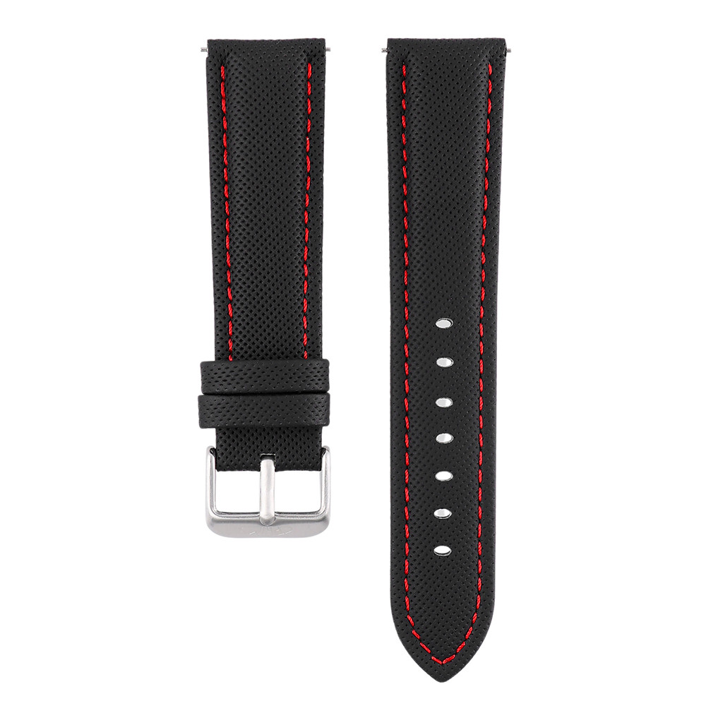 PRIM Řemínek RB.13231 (22 mm) - černý/červený, Červená || Černá