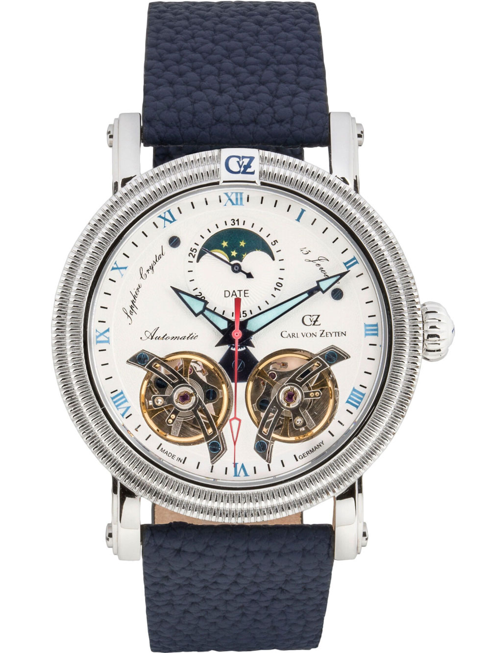 Carl von Zeyten CVZ0085WHS Schauinsland Automatic Limited 46mm 5ATM