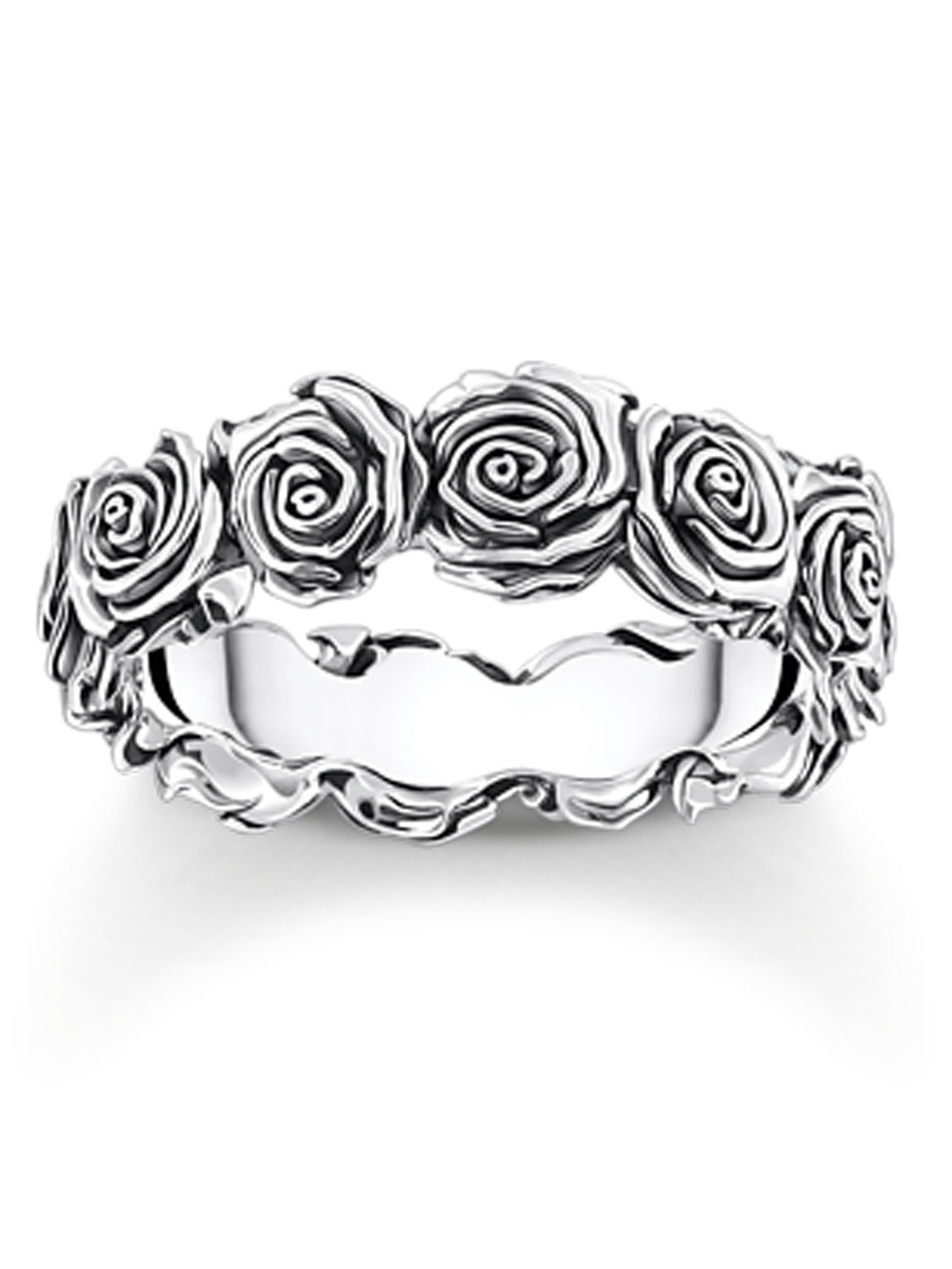 Thomas Sabo TR2488-637-21-54 silver prstýnek with roses