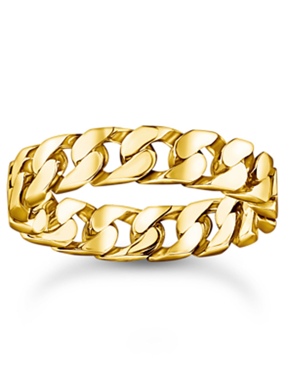 Thomas Sabo TR2496-413-39-56 prstýnek - chain links gold plated