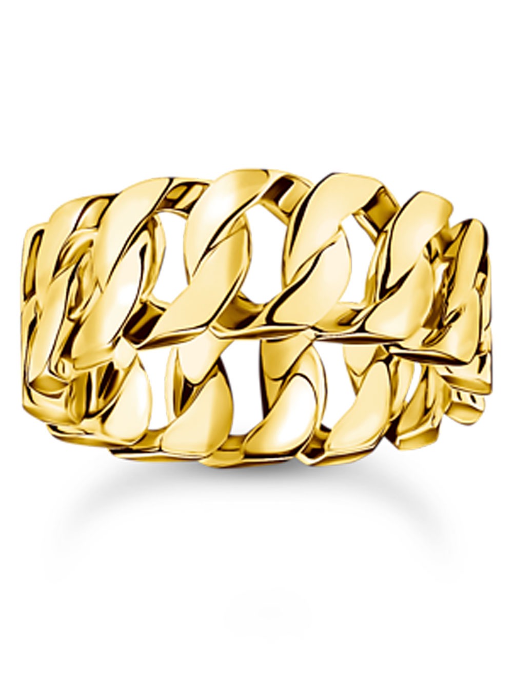 Thomas Sabo TR2497-413-39-58 prstýnek - chain links wide gold plated