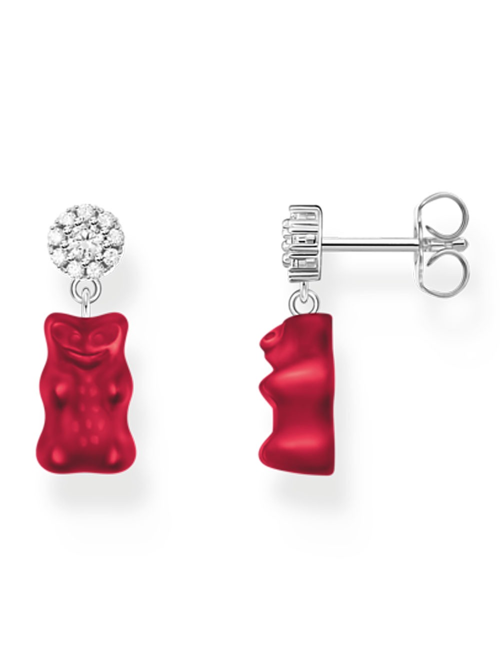Thomas Sabo H2330-052-10 ear studs with red goldbears silver