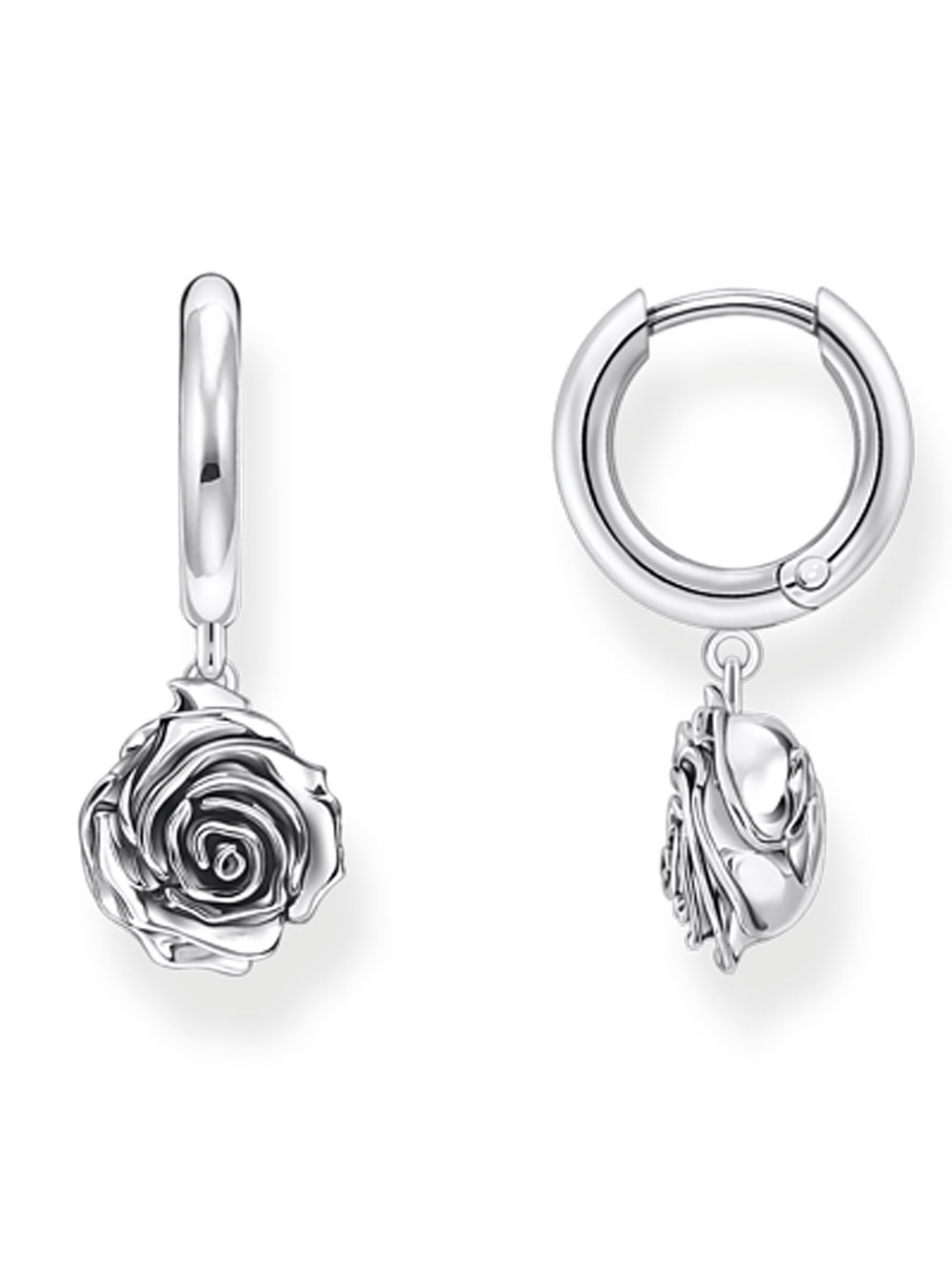 Thomas Sabo CR757-637-21 hoops midnight rose silver