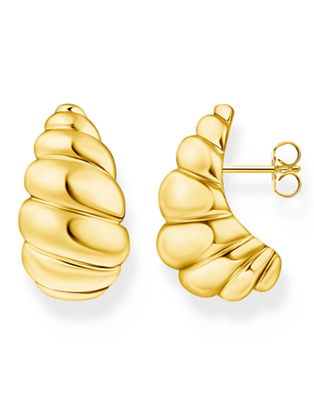 Thomas Sabo H2326-413-39 ear studs organic forms gold plated