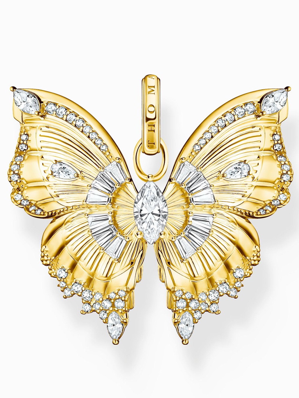 Thomas Sabo PE984-414-14 nárameks - butterfly with stones gold plated