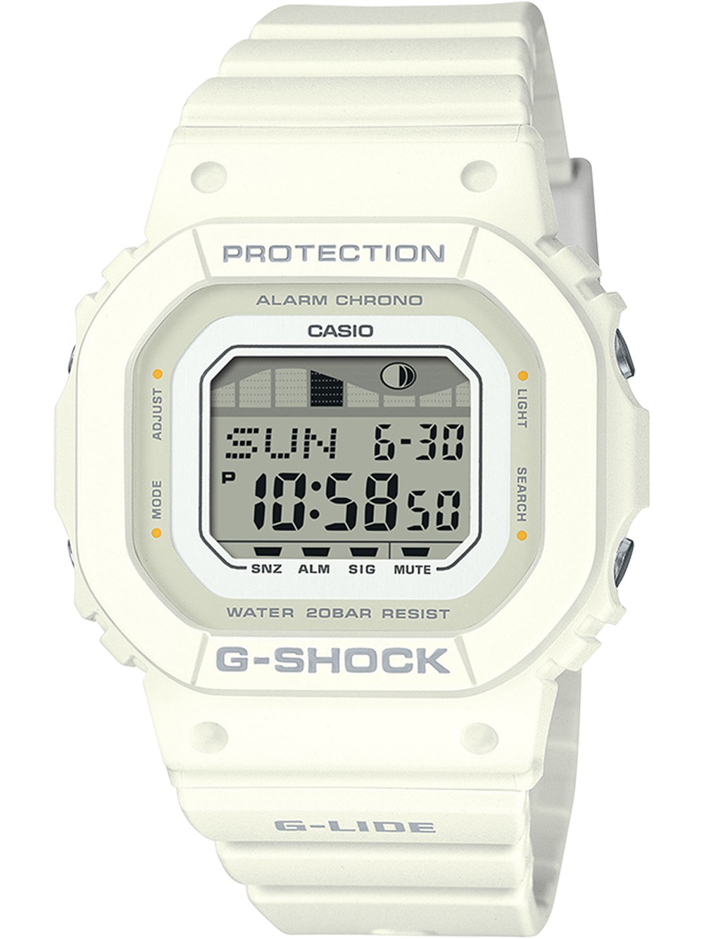 Casio GLX-S5600-7BER G-Shock G-Lide Moonphase 40mm 20ATM