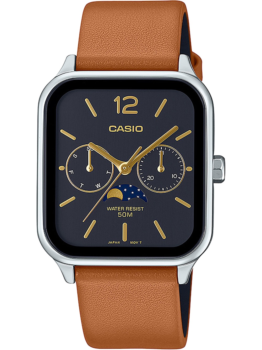 Casio MTP-M305L-1AVER Timeless Collection Moonphase 34mm 5ATM