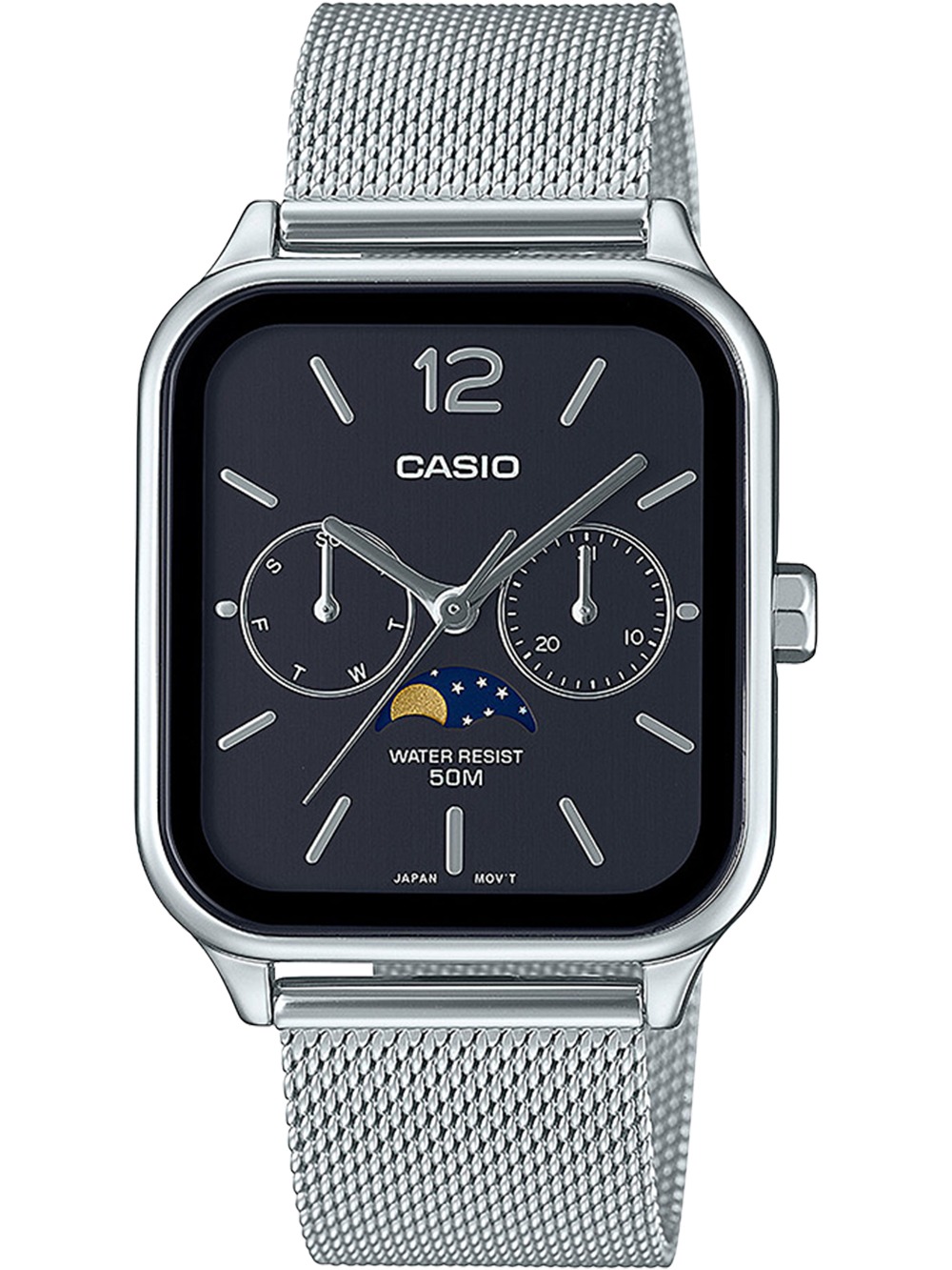 Casio MTP-M305M-1AVER Timeless Collection Moonphase 34mm 5ATM