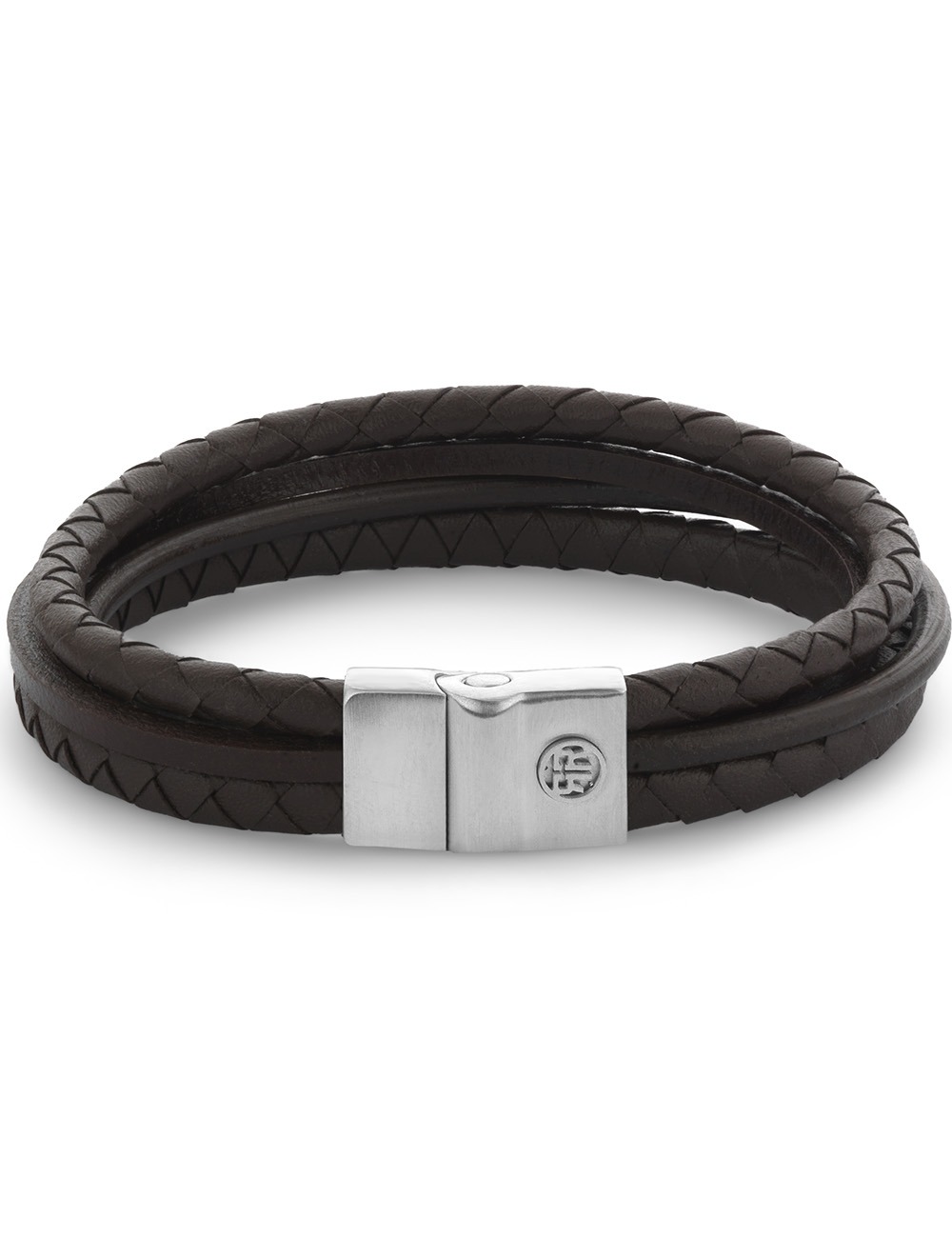 Rebel & Rose RR-M0055-S-L náramek Full Metal Premium Combo 12mm Brown