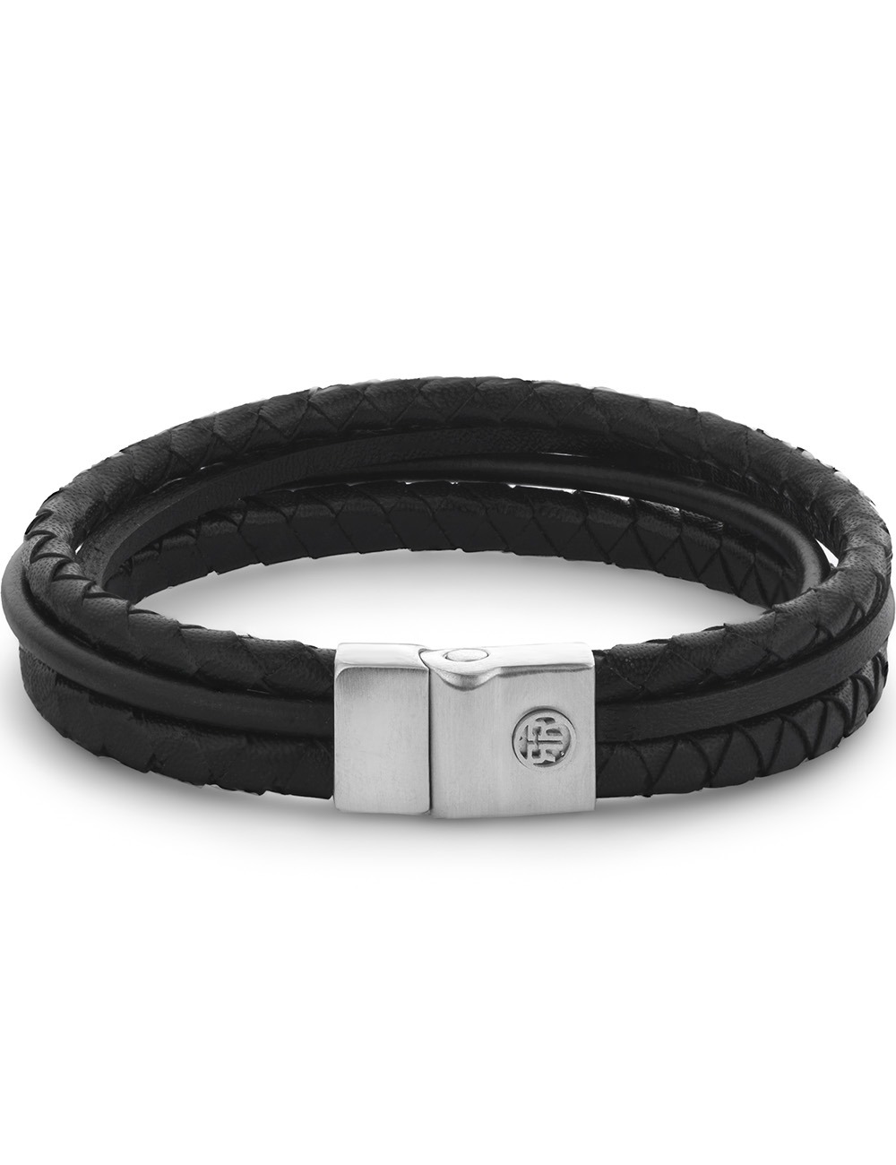 Rebel & Rose RR-M0054-S-XL náramek Full Metal Premium Combo 12mm Black