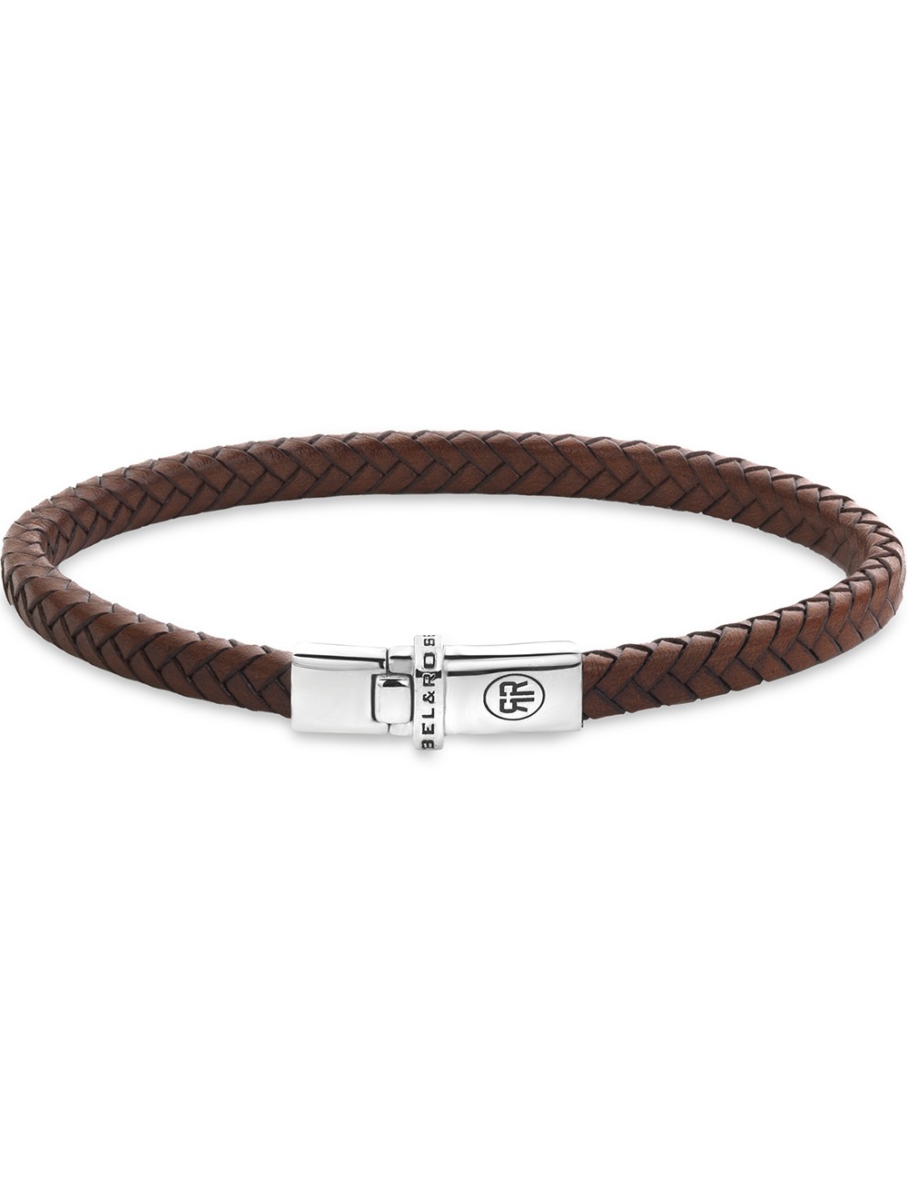 Rebel & Rose RR-L0176-S-M náramek Xtra Small Braided Cognac